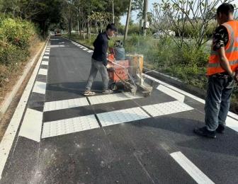 G238和平段道路標線修補